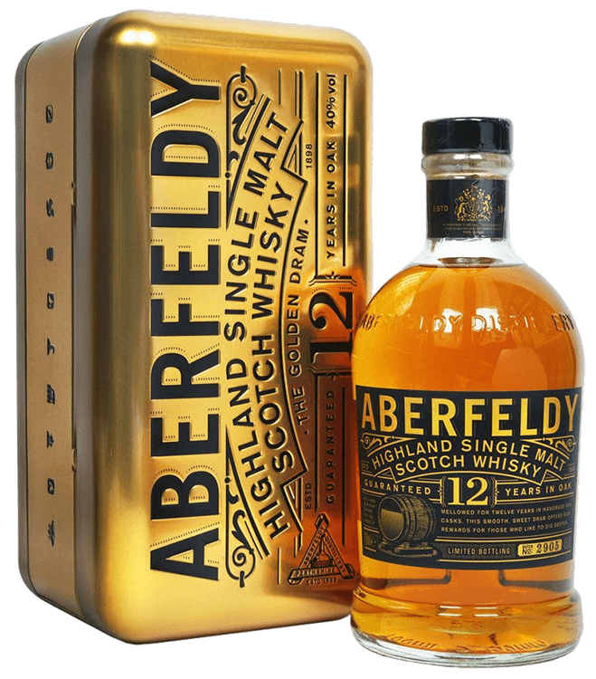Aberfeldy 12-Year Golden Dram Scotch Whisky, 750mL – Transpirits