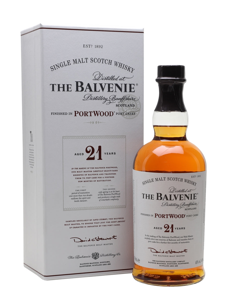 Balvenie 21-year Portwood Scotch Whisky, 750mL – Transpirits