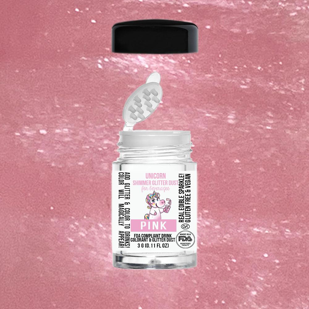 Unicorn Dust Drink Shimmer  Edible Glitter for Drinks – Sugar Mama Shimmer