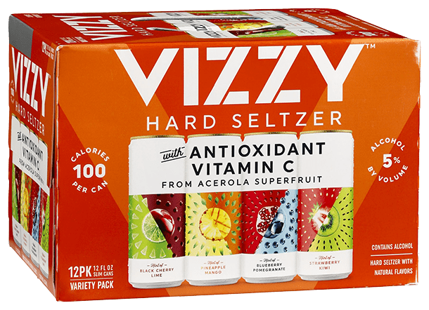 VIZZY Hard Seltzer Refreshingly Berry Variety Pack #2 - 12pk/12 fl oz Slim  Cans