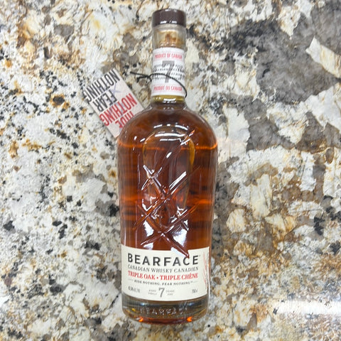 Bearface Triple Oak Canadian Whisky, 750mL