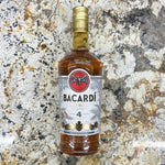 Bacardi Anejo Quatro "Aged 4 Years" Gold Rum, 750mL