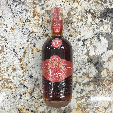 Bacoo 8-Year Dominican Rum, 750mL