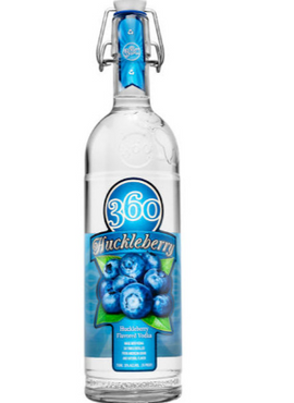360 Huckleberry Vodka, 750mL