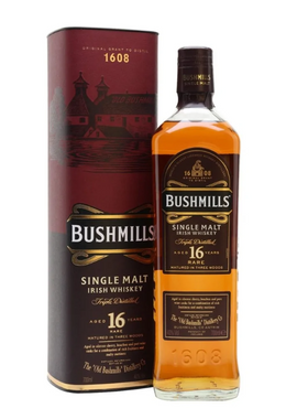 Bushmills 16-Year Irish Whiskey, 750mL
