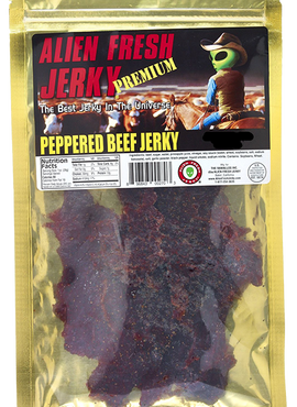 Alien Fresh Peppered Beef Jerky, 3.25 oz