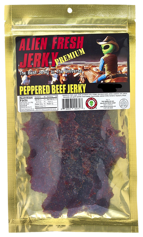Alien Fresh Peppered Beef Jerky, 3.25 oz