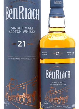 The BenRiach 21-Year Single Malt Scotch Whisky, 750mL