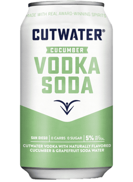 Cutwater Cucumber Vodka Soda, 12oz.