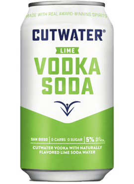 Cutwater Lime Vodka Soda, 12oz.
