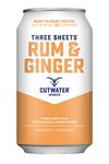 Cutwater Three Sheets Rum and Ginger, 12oz.