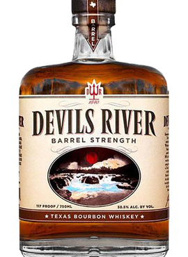 Devils River Barrel Strength Texas Bourbon, 750mL
