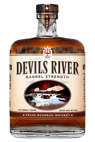 Devils River Barrel Strength Texas Bourbon, 750mL