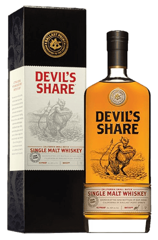 Devil's Share California Small Batch Single Malt Whiskey, 750mL