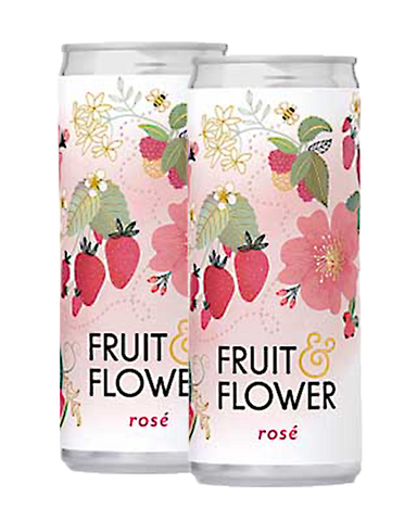 Fruit & Flower Wine in a Can - Rose, 2-pack (250ml)