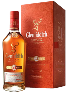 Glenfiddich 21-Year Rum Cask Finish Scotch, 750mL