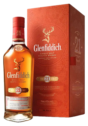 Glenfiddich 21-Year Rum Cask Finish Scotch, 750mL