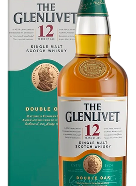 Glenlivet 12-Year Double Oak Scotch, 750mL