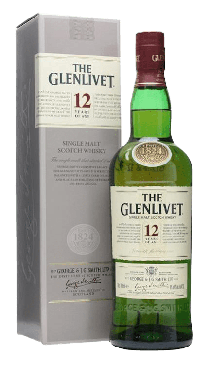 The Glenlivet 12 Year Old Single Malt Scotch Whisky, 750 mL