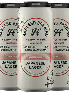 Harland Brewing Japanese Lager, 4-pack