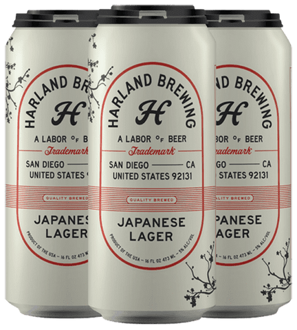 Harland Brewing Japanese Lager, 4-pack