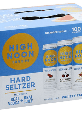 High Noon Hard Seltzers Variety 12-Pack, (355mL)
