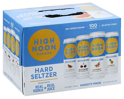 High Noon Hard Seltzers Variety 12-Pack, (355mL)