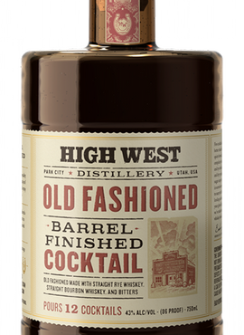 High West Old Fashioned Barrel Finished Cocktail, 375mL