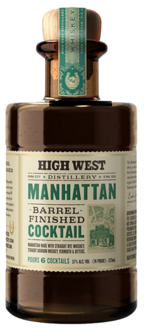 High West Manhattan Barrel Finished Cocktail, 375mL