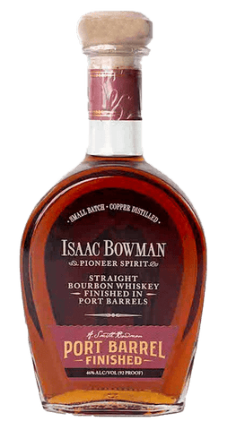 Isaac Bowman Straight Bourbon Whiskey aged in Port Barrels, 750mL