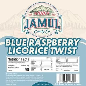 Jamul Blue Raspberry Licorice, 16 oz