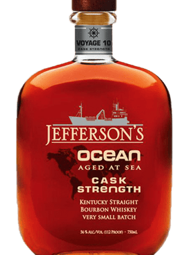 Jefferson’s Ocean 'Aged at Sea' Cask Strength Bourbon, 750mL