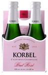 Korbel Brut Rose Champagne 4-pack, (187mL)
