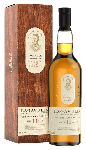 Lagavulin 11-Year Offerman Edition Scotch Whiskey, 750mL