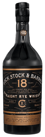 Lock Stock & Barrel 18-Year Rye Whiskey, 750mL