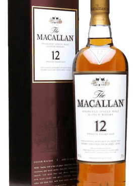 Macallan 12-Year Single Malt Scotch, 750mL