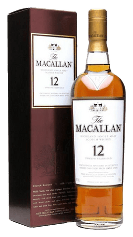 Macallan 12-Year Single Malt Scotch, 750mL