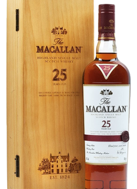 Macallan 25-Year Sherry Oak Cask Scotch, 750mL