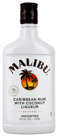 Malibu Caribbean Rum with Coconut Liqueur, 375mL
