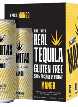 Mamitas Mango Tequila & Soda, 4-pack (12oz.)