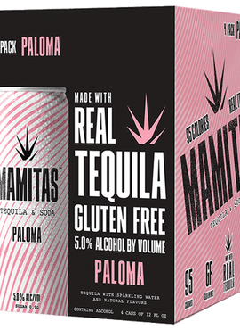 Mamitas Paloma Tequila & Soda, 4-pack (12oz.)