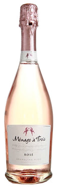 Ménage a Trois Sparkling Rose Wine, 750mL