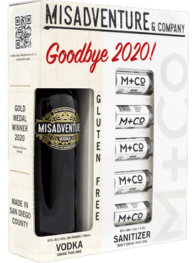 Misadventure + Co. Goodbye 2020 Vodka Gift Set