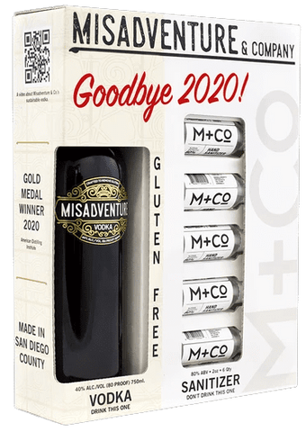 Misadventure Goodbye 2020 Vodka Gift Set