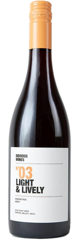 Obvious Wines No 03 Light & Lively Pinot Noir, 2018