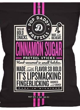 Pop Daddy Cinnamon Sugar Pretzels, 7.5 oz