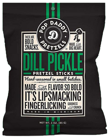 Pop Daddy Dill Pickle Pretzels, 7.5 oz