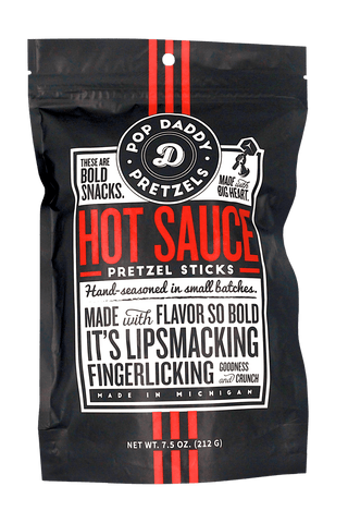 Pop Daddy Hot Sauce Pretzels, 7.5 oz