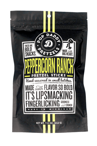 Pop Daddy Peppercorn Ranch Pretzels, 7.5 oz
