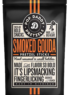 Pop Daddy Smoked Gouda Pretzels, 7.5 oz
